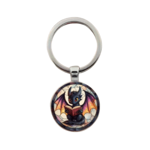 dragon bookworm keyring