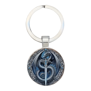 blue dragon keyring