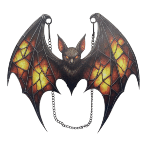 purple bat decoration