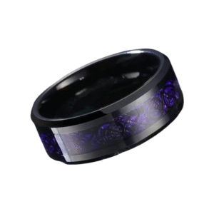 celtic ring black and purple