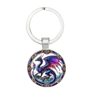 prismatic dragon keyring