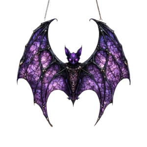 purple bat decoration