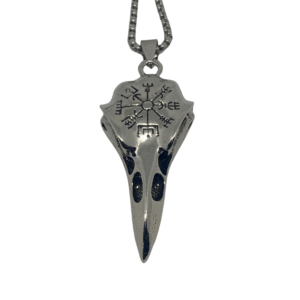 raven skull necklace
