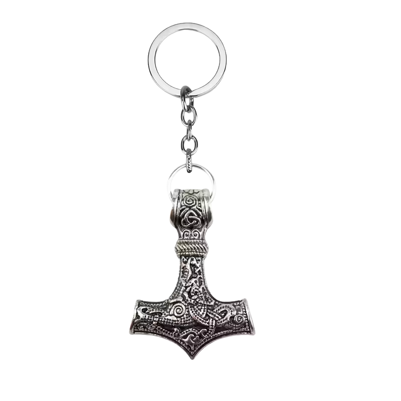 viking hammer keychain