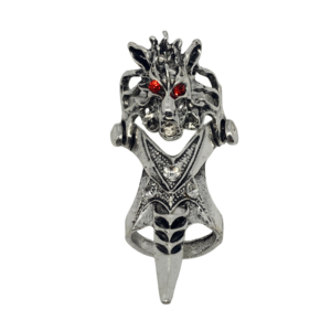 howling wolf full finger ring