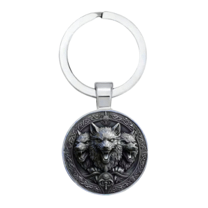 mystic wolves keyring