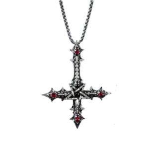 pentagram cross necklace