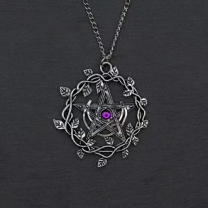 pentagram vine necklace