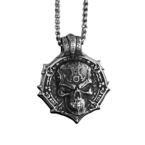 skull shield necklace