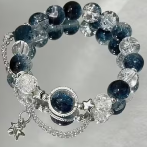 blue bead bracelet