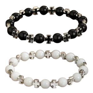 cross bead bracelet