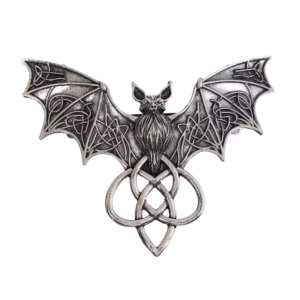 celtic bat hair clip