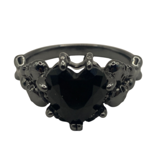 black heart ring