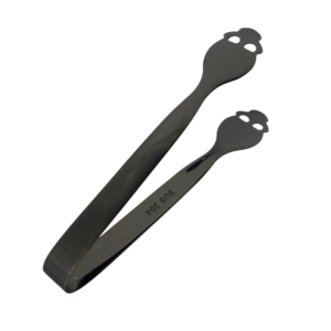 12cm black stainless steel skull tong