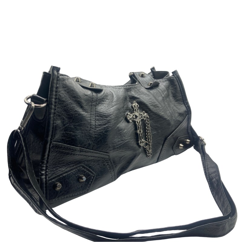 Gothic Cross and Chain Handbag - Image 3