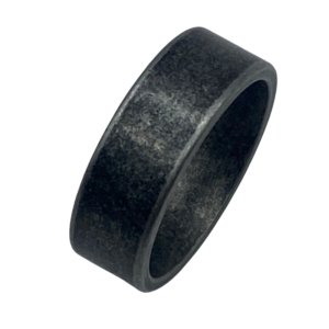 worn stone stainless steel ring