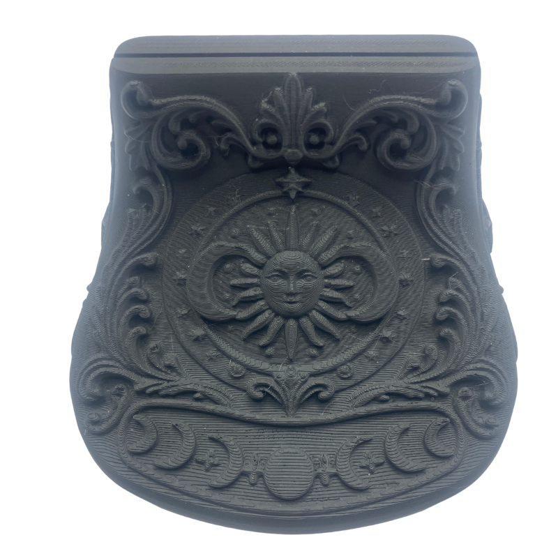 Black tarot card holder 3 printed in pla or petg.