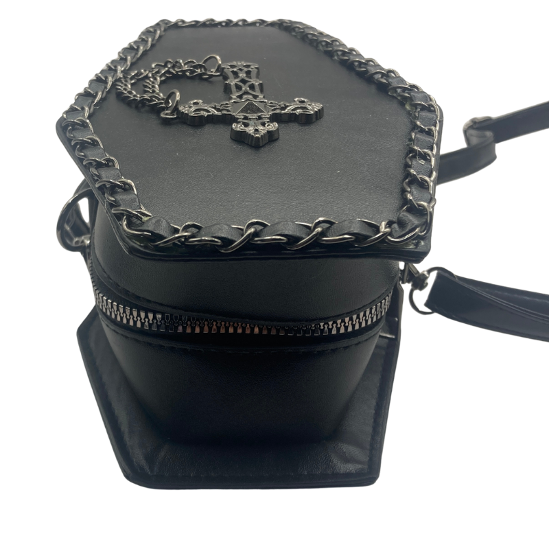 Metal Cross Coffin Handbag - Image 2