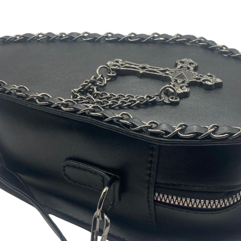 Metal Cross Coffin Handbag - Image 3