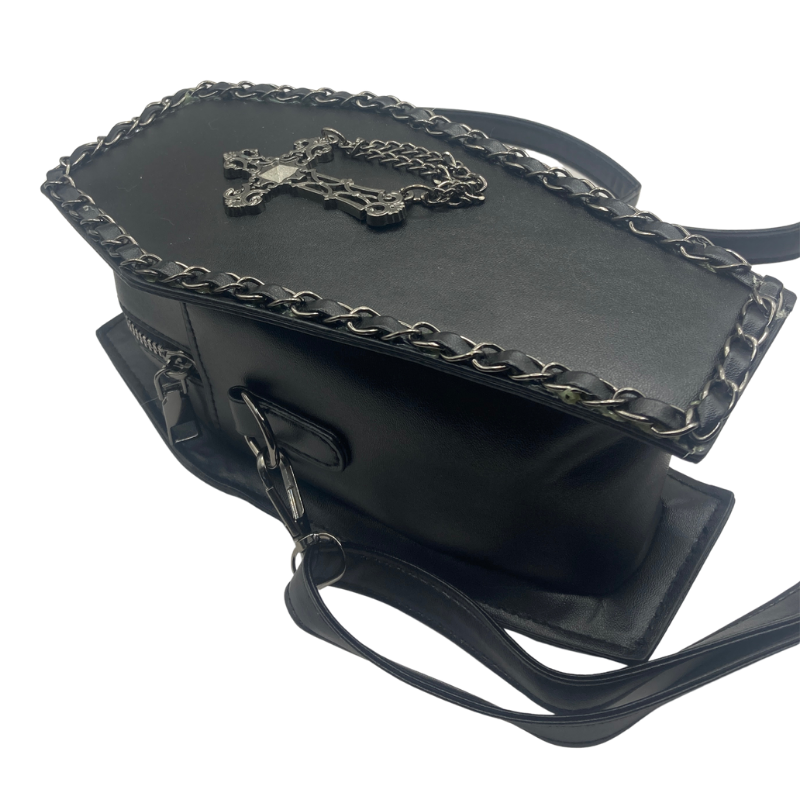 Metal Cross Coffin Handbag - Image 4